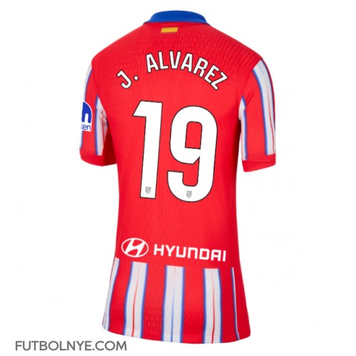 Camiseta Atletico Madrid Julian Alvarez #19 Primera Equipación para mujer 2024-25 manga corta